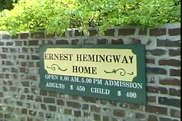 Hemingway House na Flórida — Vídeo de Stock