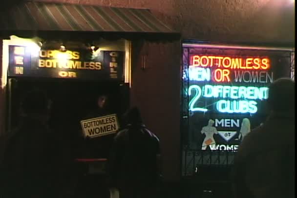 Bottomless Club em Nova Orleães — Vídeo de Stock