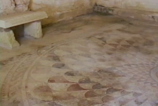 Historical Roman ruins on Malta — Stock Video