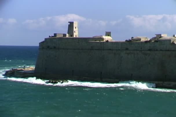 Φρούριο St Angelo στη Μάλτα — Αρχείο Βίντεο