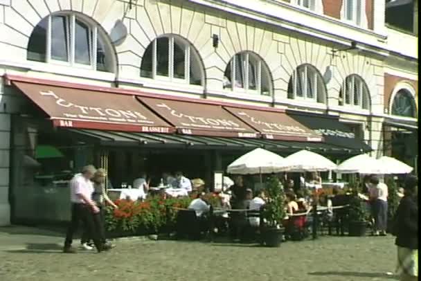 Café in London Covent Garden — Stockvideo