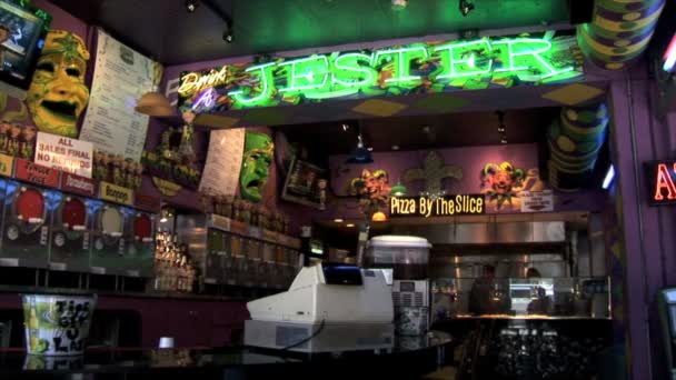 Jester Bar di New Orleans — Stok Video