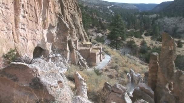 Ruínas da vila de Anasazi no Novo México — Vídeo de Stock