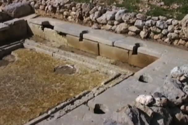 Ruinas romanas históricas en Malta — Vídeo de stock