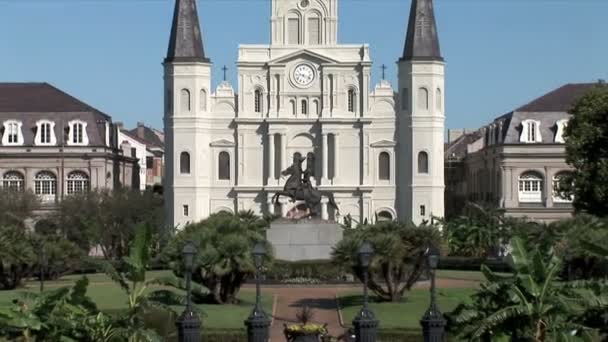 Jackson Square in New Orleans — Stockvideo