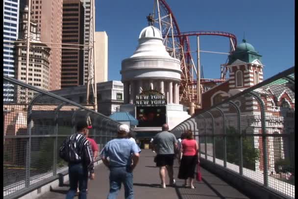 New York Hotel em Las Vegas — Vídeo de Stock