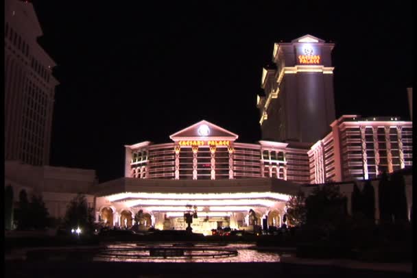 Caesars Palace Λας Βέγκας ξενοδοχείο και καζίνο — Αρχείο Βίντεο