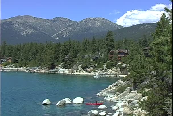 Crystal Bay на lake Tahoe — стокове відео