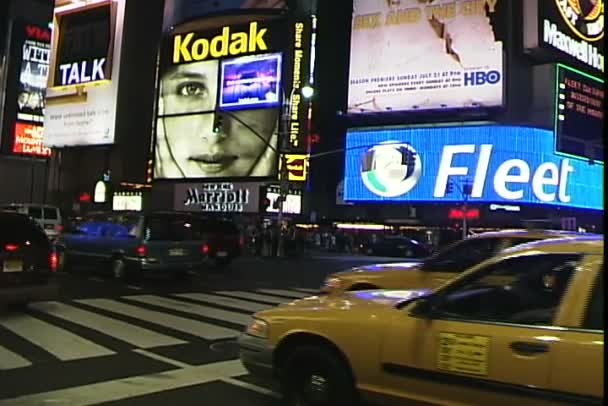 Broadway rua em Nova York — Vídeo de Stock