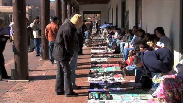 Marktplaats instellen op het paleis van de gouverneur — Stockvideo