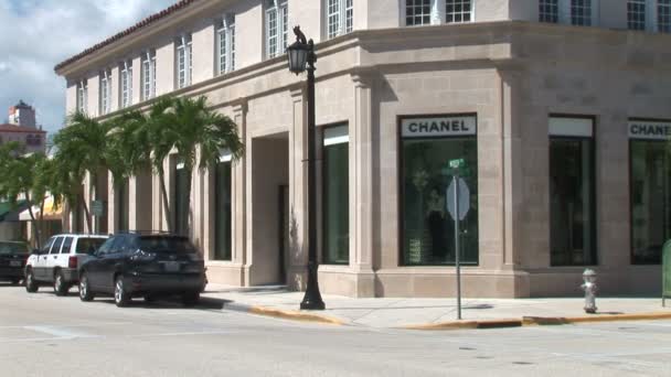 Worth Avenue a Palm Beach — Video Stock