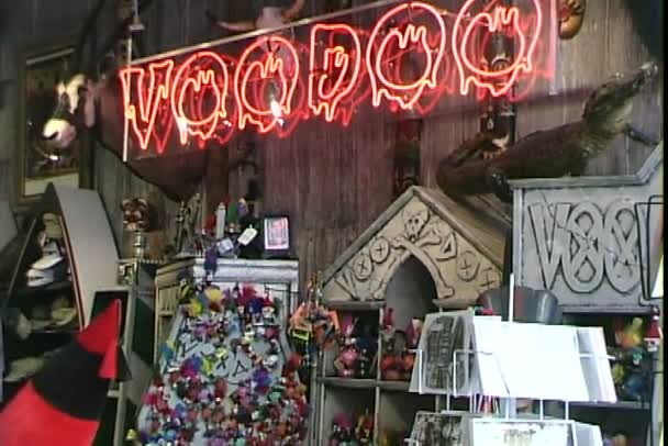 Voodoo Shop in New orleans — Stock Video