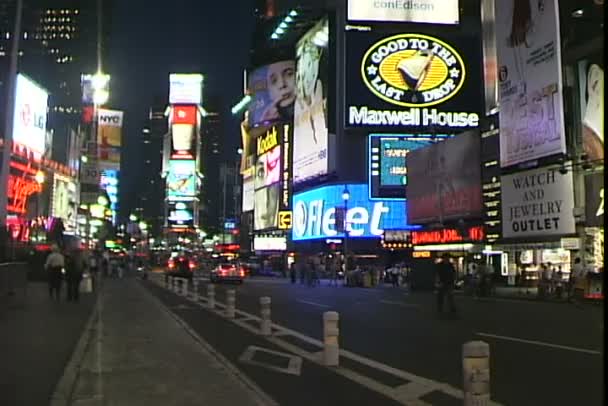 Times Square em Nova York — Vídeo de Stock