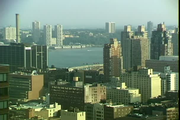 Skyline de la ciudad de Nueva York — Vídeo de stock