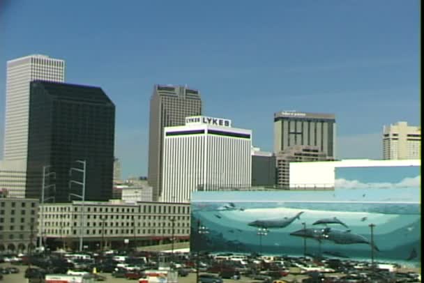 New orleans Panorama — Stock video