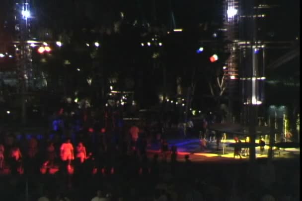 Citywalk temapark på natten i Orlando — Stockvideo
