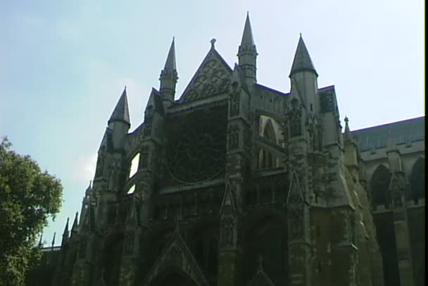ロンドンのウェストミンスター寺院 — ストック動画