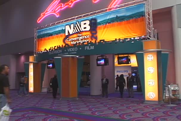 Nab Show výstava v Las Vegas Convention Center — Stock video