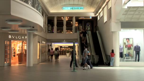 Shopping Mall on Aruba — Stock Video