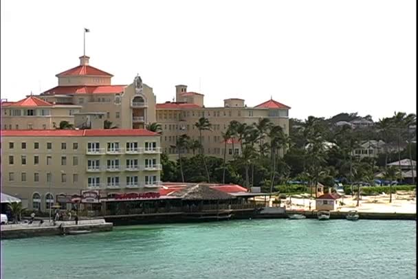 Nassau hotel auf bahamas — Stockvideo