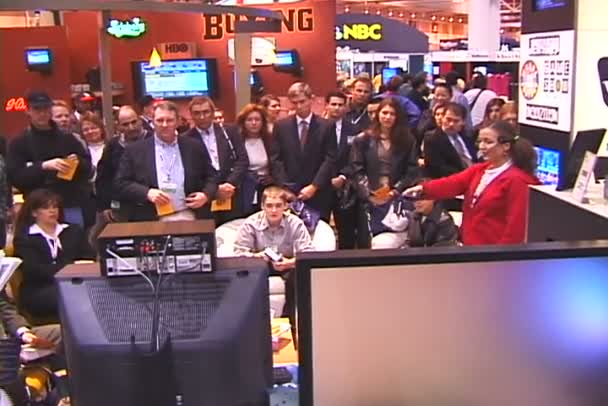 NAB Show exhibition in Las Vegas Convention Center — Stock Video