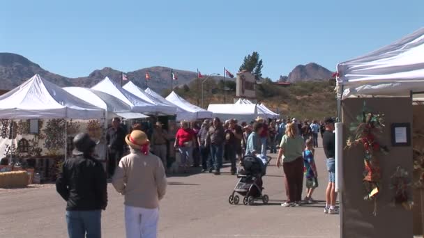 Feria en Tubac — Vídeo de stock