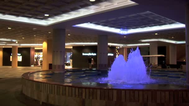 リゾート ホテルの噴水 — ストック動画