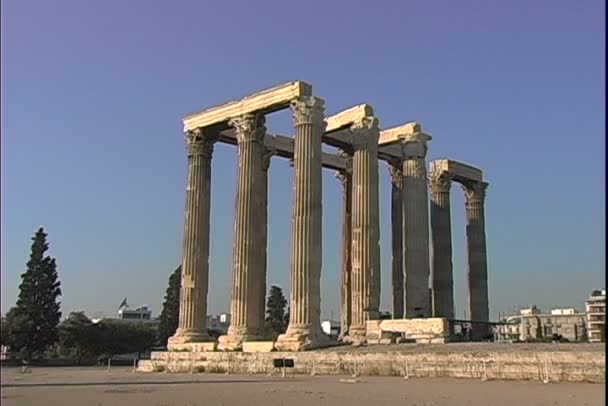 Olimpiya-zeus Tapınağı — Stok video