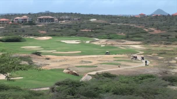 Campo de golf Tierra del Sol en Aruba — Vídeo de stock