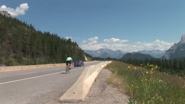 Rodovia em Banff, Canadá — Vídeo de Stock