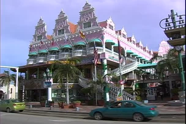 Royal Plaza Mall op Aruba — Stockvideo