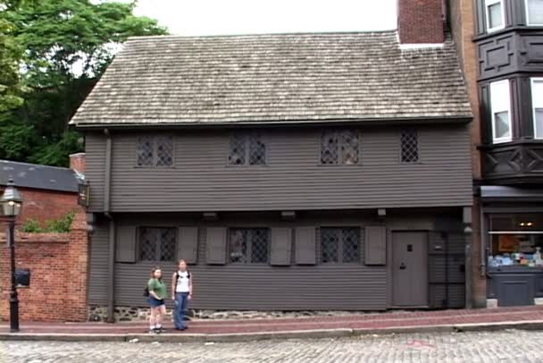 ボストンのポール ・ リビアの家 — ストック動画