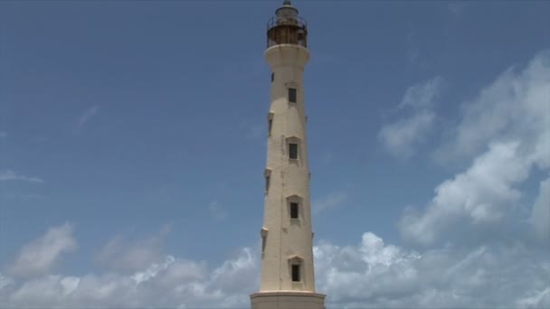 California Lighthouse on Aruba — Stock Video