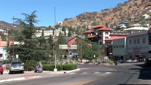 Bisbee stad in Arizona — Stockvideo