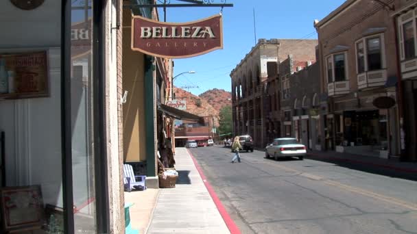 Belleza Gallery nella città di Bisbee — Video Stock