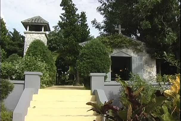 Igreja antiga nas ilhas Bahamas — Vídeo de Stock