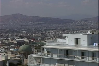 Atina şehrinin manzarası