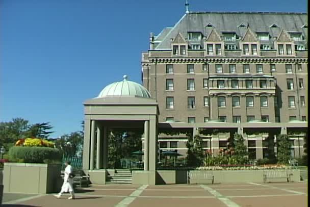 Empress hotel w Victoria — Wideo stockowe