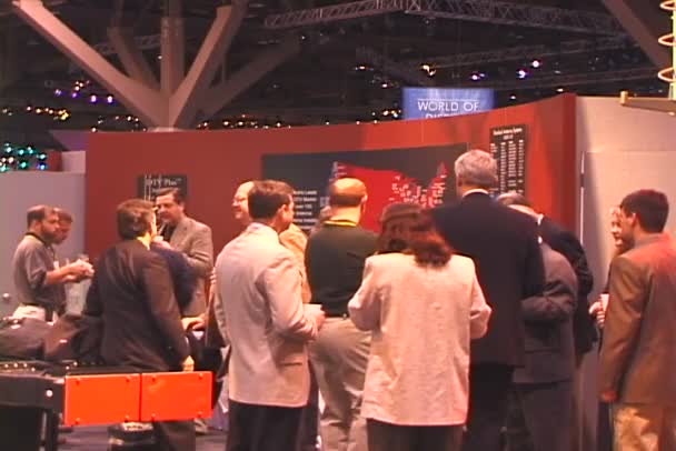 NAB Show exhibition in Las Vegas Convention Center — Stock Video