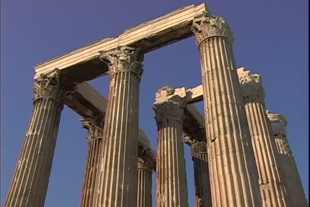 Temple of Olympian Zeus — Stock Video