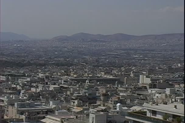 Vista da cidade de Atenas — Vídeo de Stock