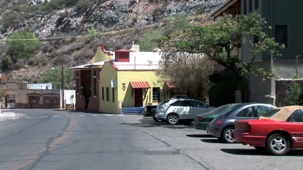 Theater Cafe in Bisbee stad — Stockvideo