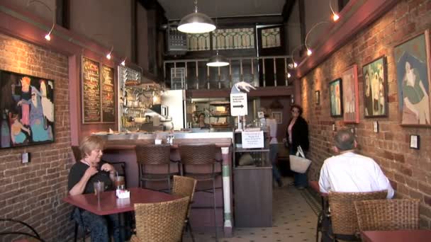 在亚利桑那州的比斯比咖啡厅 — 图库视频影像