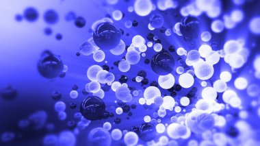 Soyut parlak küreler