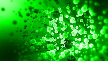 Soyut parlak küreler