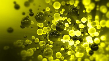 Soyut parlak küreler