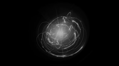 Siyah-beyaz soyut çizgi enerji ile Shockwave