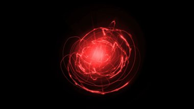Kırmızı soyut çizgi enerji ile Shockwave
