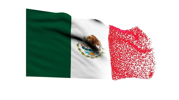 Flagge von Mexiko — Stockfoto