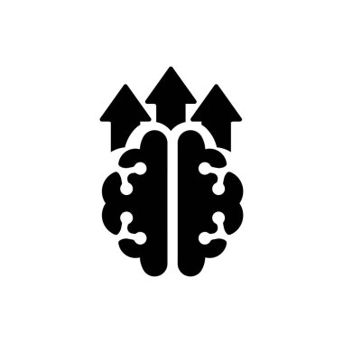 Büyüme Zihniyeti Simgesi Düz Vektörü. Temiz ve minimal grafik tasarımı.